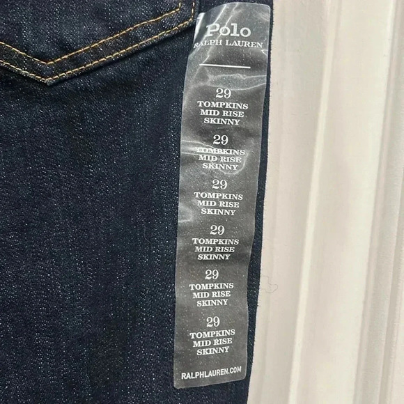 Polo Ralph Lauren The Tompkins Mid-Rise Skinny Jeans - Picture 6 of 8